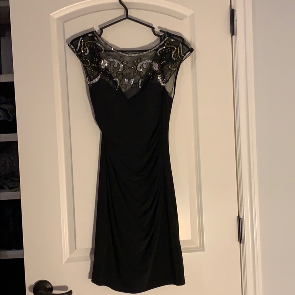 Classy gold silver and black dress